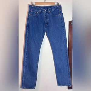 Levi’s 505 Blue Medium Wash 100% Cotton Jeans Size 31 X 34 Unisex Levis